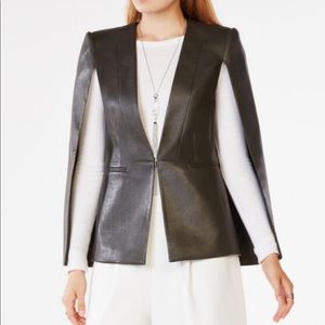 Bcbgmaxazria Faux Leather Cape.